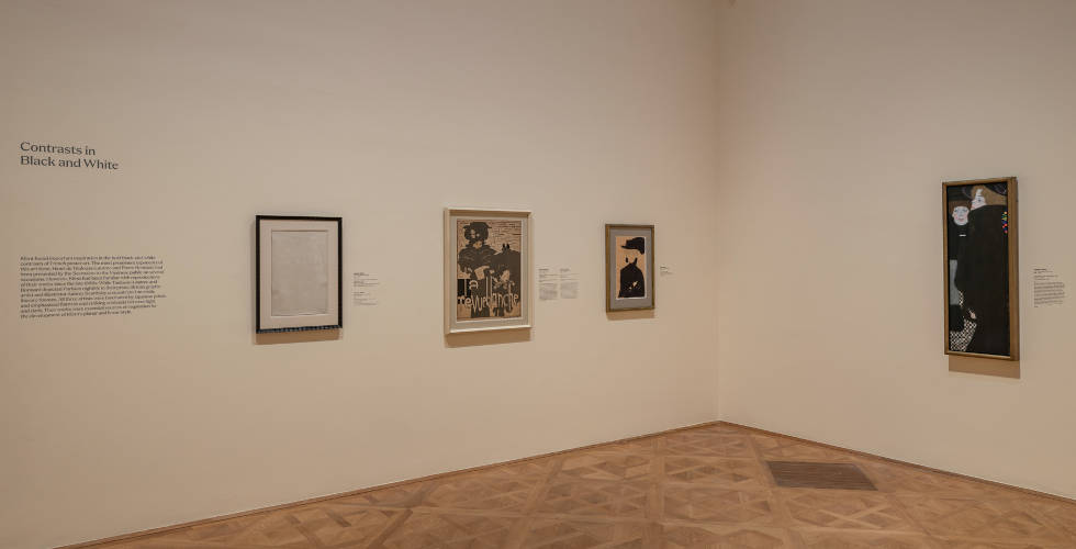 Klimt. Inspired by Van Gogh, Rodin, Matisse, Installationsansicht Belvedere 2023: Klimt, Bonnard, Foto: Johannes Stoll / Belvedere, Wien