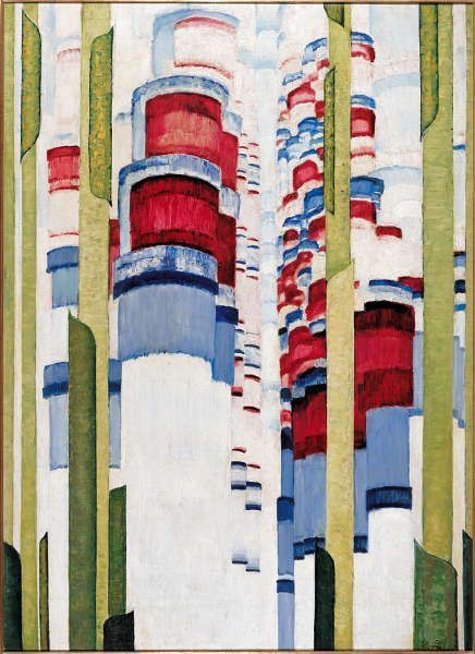 František Kupka, La Montée, 1922/23, Öl/Lw, 111,1 x 80,7 cm (Albertina Museum, collection Batliner, © Adagp, Paris 2018 © The Albertina Museum, Vienna. The Batliner Collection)