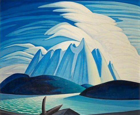 Lawren S. Harris. Lake and Mountains, 1928. Öl/Lw (Art Gallery of Ontario. Gift from the Fund of the T. Eaton Co. Ltd. for Canadian Works of Art, 1948. Courtesy of the Estate of Lawren S. Harris. © Family of Lawren S. Harris, Photo Art Gallery of Ontario, 48/8)