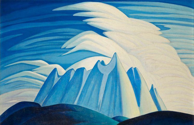 Lawren S. Harris. Lake and Mountains, Detail, 1928. Öl/Lw (Art Gallery of Ontario. Gift from the Fund of the T. Eaton Co. Ltd. for Canadian Works of Art, 1948. Courtesy of the Estate of Lawren S. Harris. © Family of Lawren S. Harris, Photo Art Gallery of Ontario, 48/8)