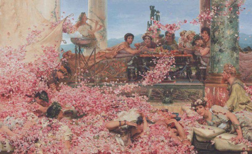 Lawrence Alma-Tadema, The Roses of Heliogabalus, 1888, Öl auf Leinwand, 132,7 x 214,4 cm (Colección Pérez Simón, Mexiko, Foto: © Piera, Arturo)
