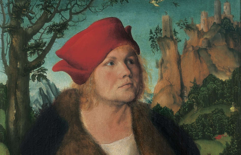 Lucas Cranach der Ältere, Johannes Cuspinian, Detail, 1502