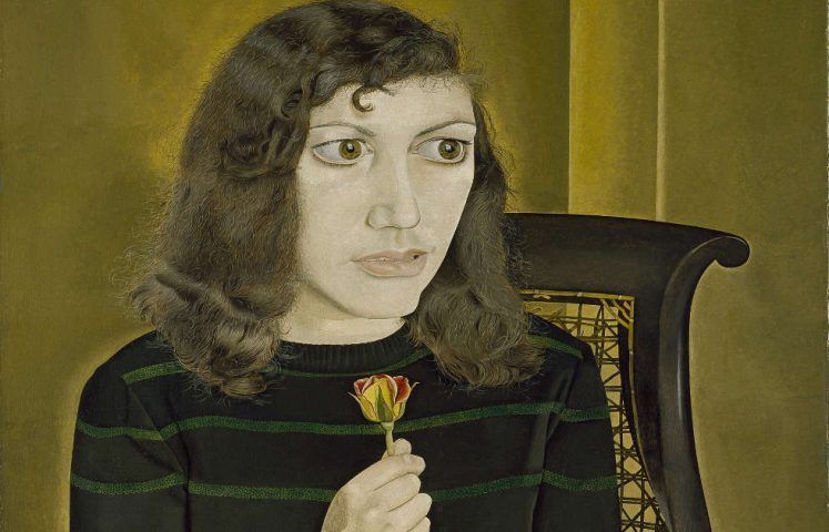 Lucian Freud, Girl with Roses, Detail, 1947/48 (Courtesy of the British Council Collection. Photo © The British Council © The Lucian Freud Archive / Bridgeman Images)