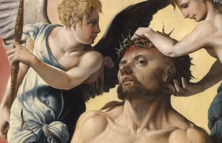 Maarten van Heemskerck, Schmerzensmann, Detail, 1532 (MKS, Gent)