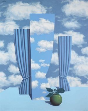 René Magritte, Le beau monde [Schöne Welt], 1962, Öl auf Leinwand, 100 x 81 cm (Privatsammlung, Courtesy Sotheby’s © VG Bild-Kunst, Bonn 2017)