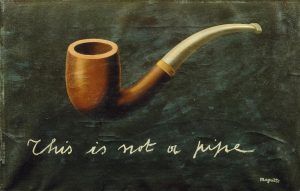 René Magritte, This is not a pipe [Das ist keine Pfeife], 1935, Öl auf Leinwand, 27 × 41 cm (Privatsammlung)