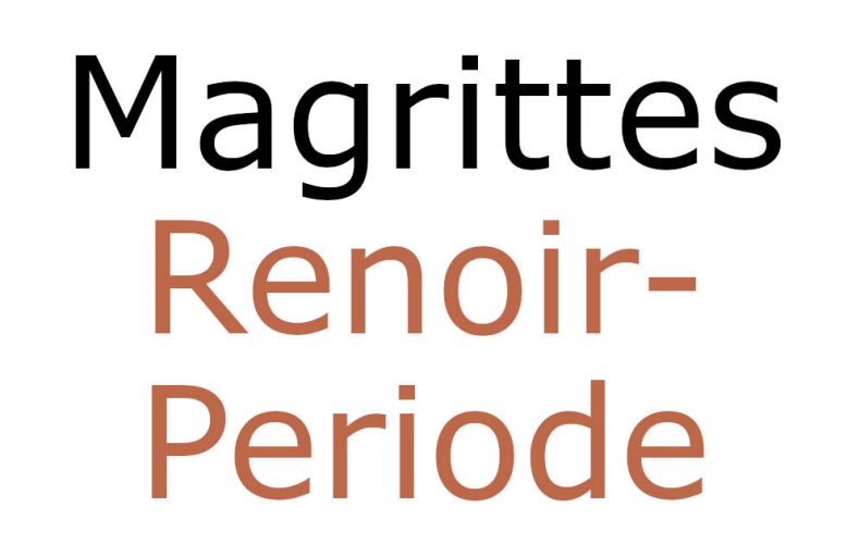 Magrittes Renoir-Periode