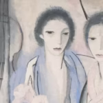 Maria Laurencin Zwei Schwestern mit Cello, Detail, 1913-1914 (Musée Marie Laurencin, Tokio)