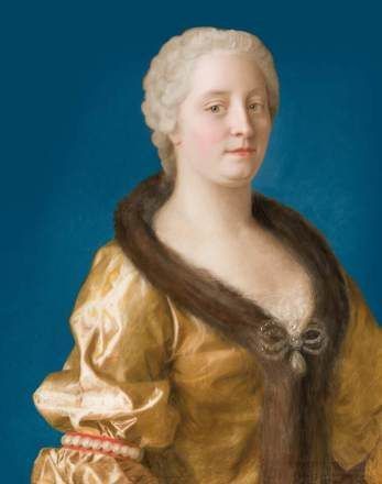 Maria Theresia im pelzverbrämten Kleid, 1743 (© SKB / OeNB / A.E. Koller)