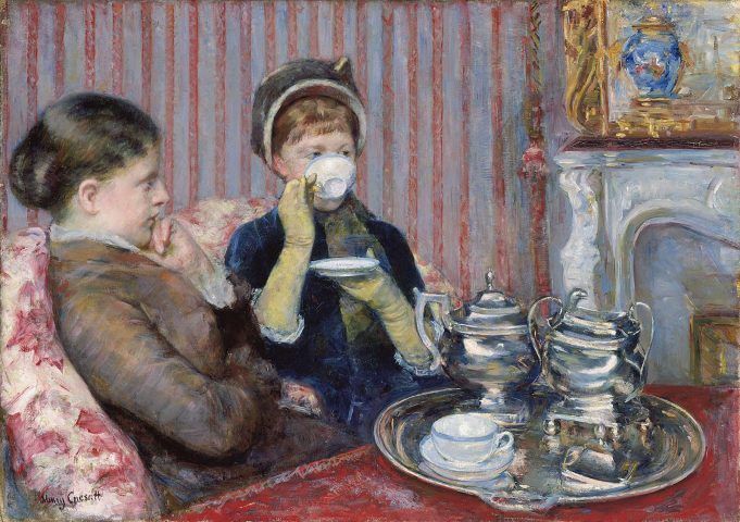 Mary Cassatt, Le thé [Der Tee], um 1880, Öl auf Leinwand, 64.77 x 92.07 cm (Museum of Fine Arts, Boston, M. Theresa B. Hopkins Fund)