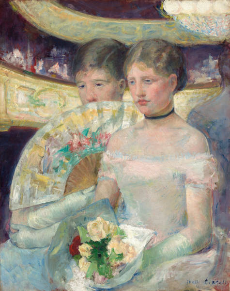 Mary Cassatt, Die Loge, um 1878–1880, Öl auf Leinwand, 79.8 x 63.8 cm (The National Gallery of Art, Washington, Chester Dale Collection, 1963.10.96)