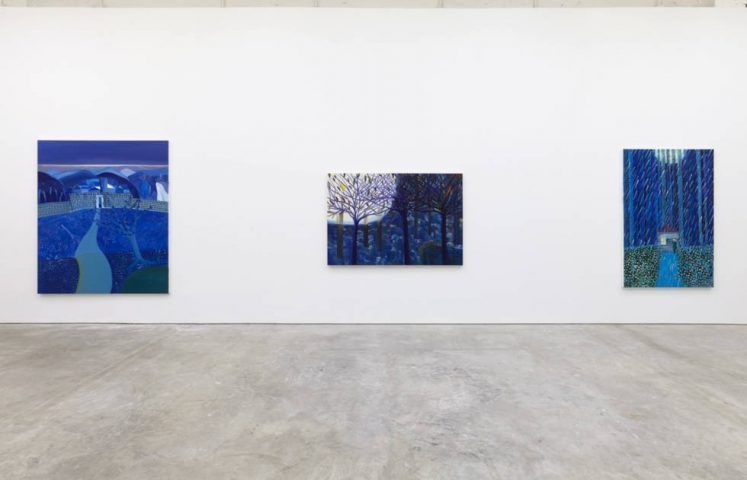 Matthew Wong, Blue, Installationsansicht 2019 (c) Karma Gallery, New York