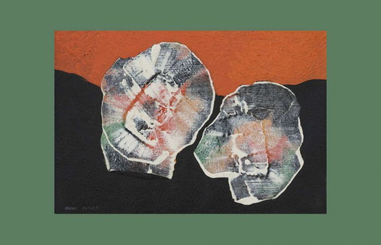 Max Ernst, Quelques fleurs, Detail, 1927, Öl auf Leinwand, 22,3 x 27,5 cm (Kunstmuseum Bonn, Leihgabe der Professor Dr. med. Wilfried und Gisela Fitting Stiftung)
