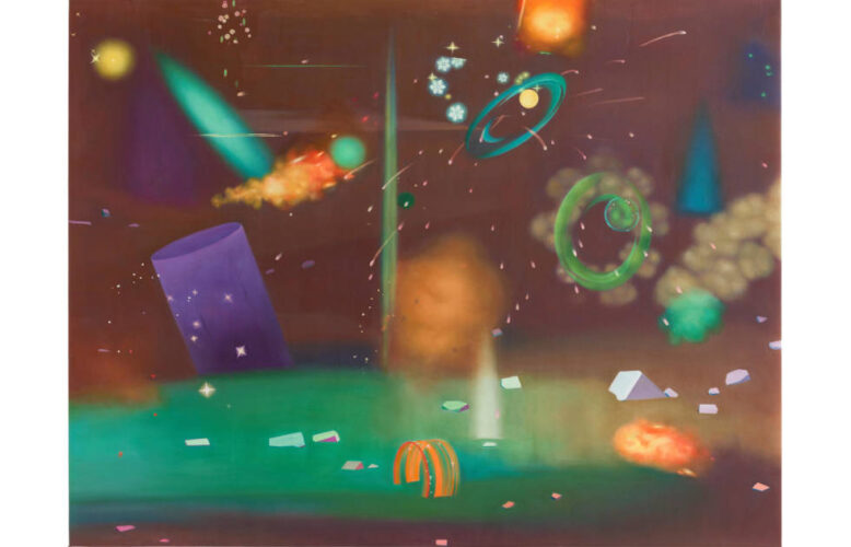 Miao Ying, Training Landscapes No.11 - Automatons dance with grace and might, enchanted wonders, a mystical sight, Detail, 2023 (Foto: Markus Wörgötter © Bildrecht Wien, Courtesy Galerie nächst St. Stephan Rosemarie Schwarzwälder)