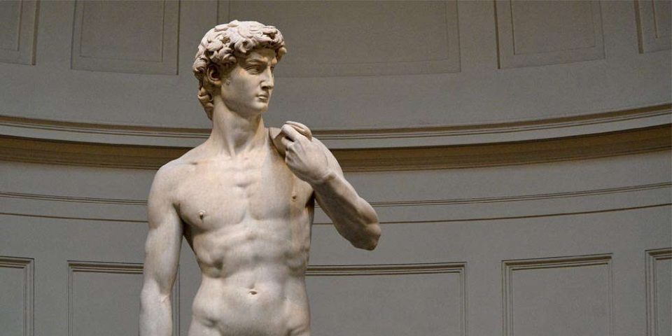 Michelangelo, David, Oberkörper (Florenz, Galleria dell‘Accademia)