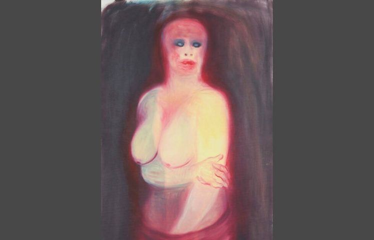 Miriam Cahn, o.t., Juni 1997, Detail, Öl auf Leinwand, 170 x 85 cm (Foto Heinz Pelz, Courtesy of Privatsammlung Deutschland/Frankreich)