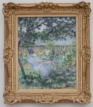 Claude Monet, La Terrasse à Vétheuil [Die Terrasse in Vétheuil], 1881, Öl auf Leinwand, 81 x 65 cm (Privatsammlung, Foto: Alexandra Matzner, ARTinWORDS)