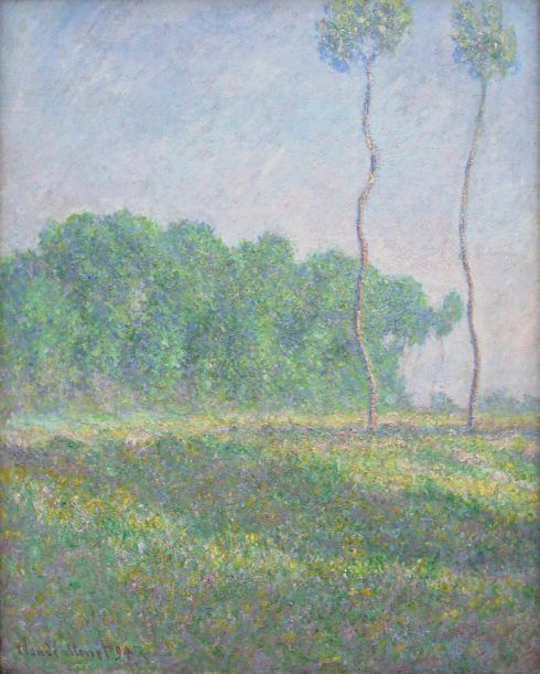 Claude Monet, Paysage de printemps [Frühlingslandschaft], 1894, Öl auf Leinwand, 92 x 73 cm (Privatsammlung, Foto: Alexandra Matzner, ARTinWORDS)