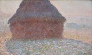 Claude Monet, La meule au soleil [Kornschober im Sonnenlicht], 1891, Öl auf Leinwand, 60 x 100 cm (Kunsthaus Zürich, Zürich, Foto: Alexandra Matzner, ARTinWORDS)