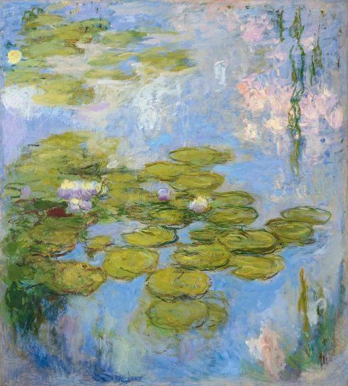 Claude Monet, Nymphéas [Seerosen], 1916–1919, Öl auf Leinwand, 200 x 180 cm (Fondation Beyeler, Riehen/Basel, Sammlung Beyeler, Foto: Robert Bayer)