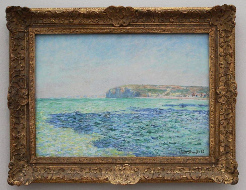 Claude Monet, Ombres sur la mer à Pourville [Schatten auf dem Meer bei Pourville], 1882, Öl auf Leinwand, 57 x 80 cm (Ny Carlsberg Glyptotek, Kopenhagen, Foto: Alexandra Matzner, ARTinWORDS)