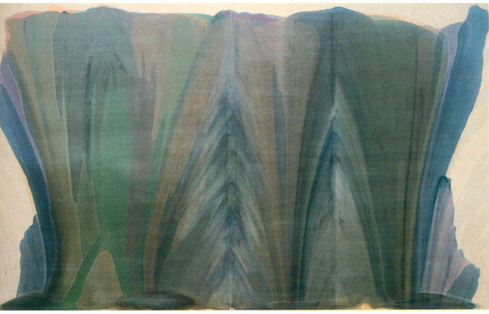 Morris Louis, Blue Veil, 1958 (Fogg Museum (Harvard Art Museums), Cambridge, MA, US)