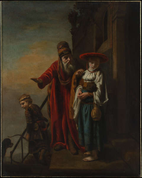 Nicolaes Maes, Die Verbannung von Hagar und Ismael, 1653, Öl/Lw, 87,6 x 69,9 cm (Metropolitan Museum of Art, New York)