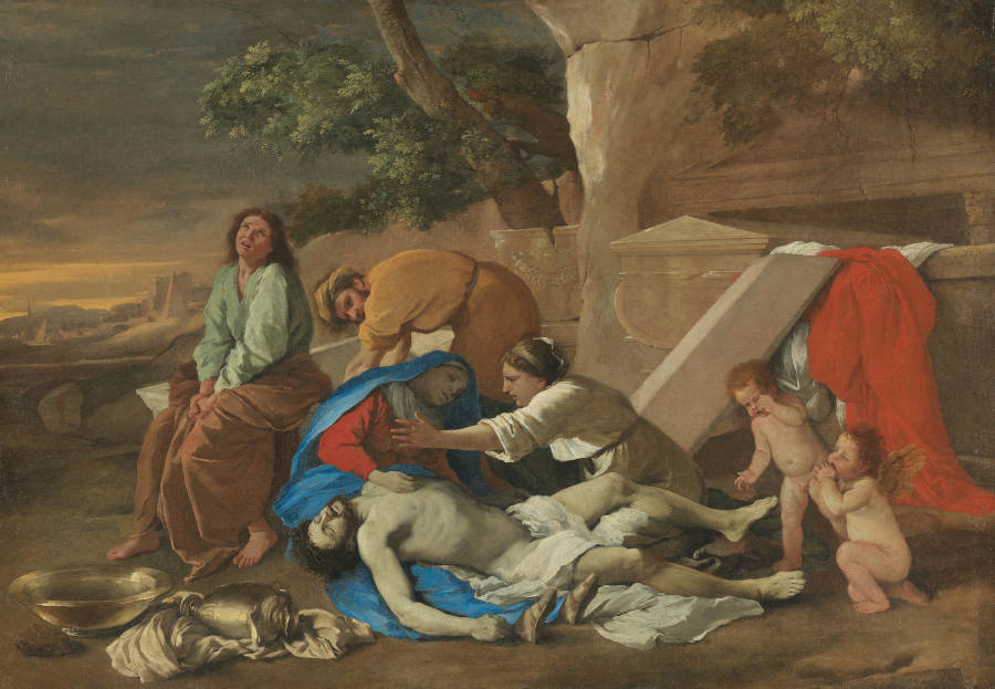 Nicolas Poussin, Beweinung Christi, um 1628 (Bayerische Staatsgemäldesammlungen – Alte Pinakothek München)