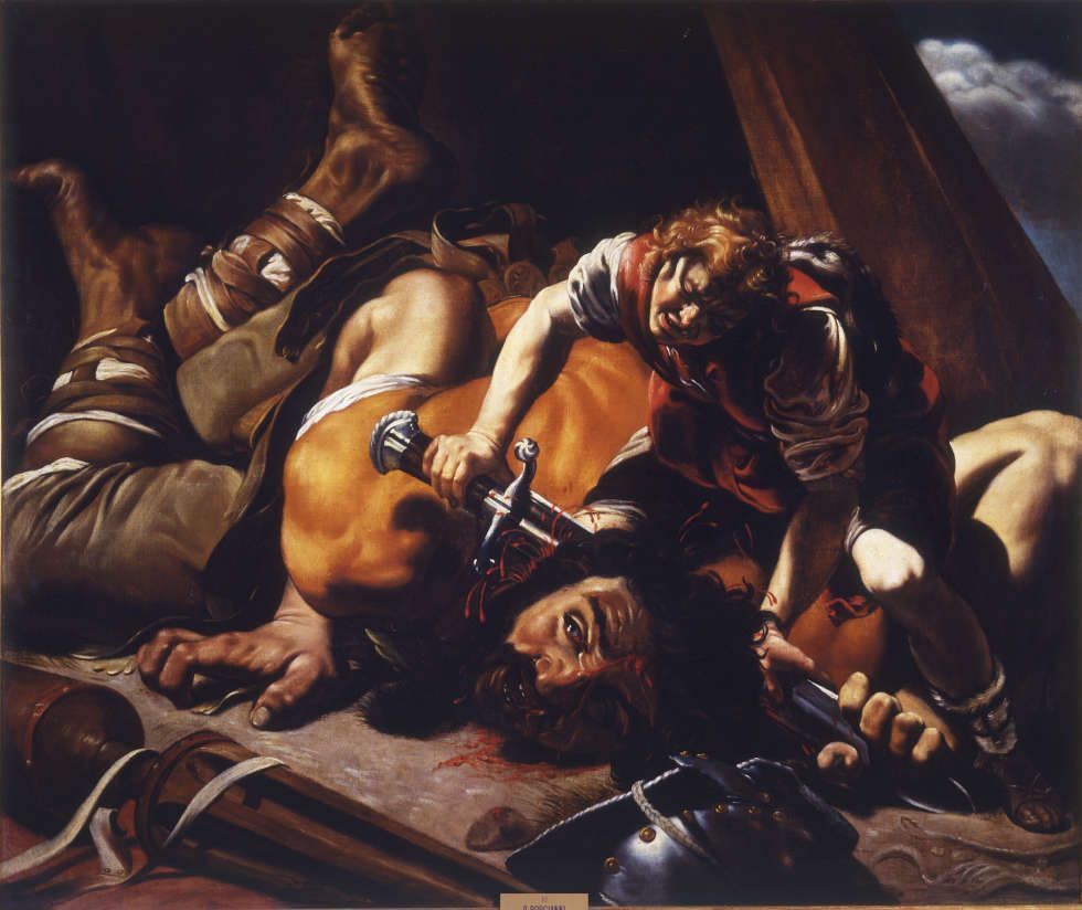 Orazio Borgianni, David und Goliath, 1609–1610, Öl/Lw, 119 x 143 cm (Museo de la Real Academia de Bellas Artes de San Fernando. Madrid Photo © Museo de la Real Academia de Bellas Artes de San Fernando)