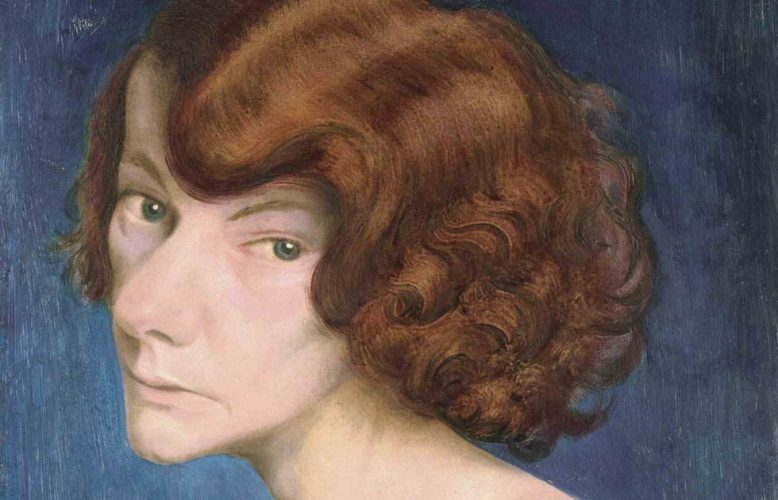 Otto Dix, Rothaarige Frau (Damenporträt), Detail, 1931, Mischtechnik auf Leinwand auf Tischlerplatte, 60,8 x 36,6 cm (Kunstsammlungen Chemnitz – Museum Gunzenhauser, Eigentum der Stiftung Gunzenhauser, Chemnitz, Foto: Kunstsammlungen Chemnitz/PUNCTUM/Bertram Kober © VG Bild-Kunst, Bonn 2024)