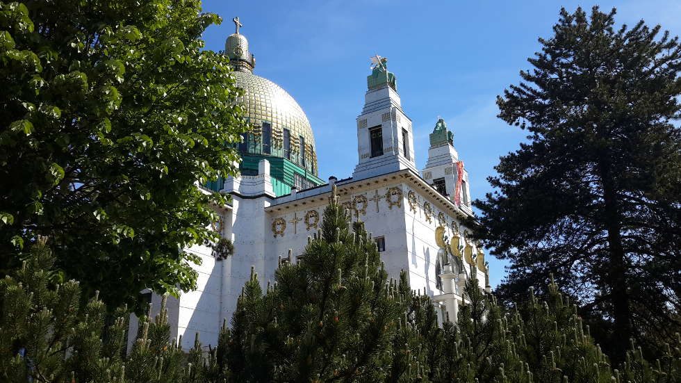 Otto Wagner, Kirche am Steinhof, 1905–1907, Blick auf die Kuppel, Foto: Alexandra Matzner, ARTinWORDS.