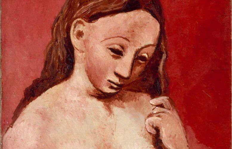 Pablo Picasso, Akt auf rotem Grund, Detail, Paris 1906, Öl/Lw, 81 x 54 cm (Musée de l‘Orangerie)
