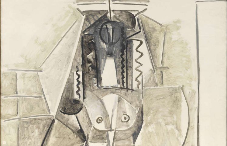 Pablo Picasso, Die Frauen von Algier (Version L), Detail, 1955, Öl auf Leinwand (© Staatliche Museen zu Berlin, Nationalgalerie / Jens Ziehe, © VG Bild-Kunst, Bonn 2019)
