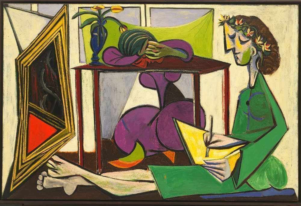 Pablo Picasso, Interior mit einem zeichnenden Mädchen, 1935, Öl auf Leinwand (The Museum of Modern Art, New York 969.1979)