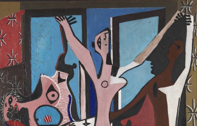 Pablo Picasso, La Danse [Drei Tänzerinnen], Detail, Monte Carlo, Juni 1925, Öl auf Leinwand, 215,3 x 142,2 cm (Tate © Sucession Picasso/DACS 2017)