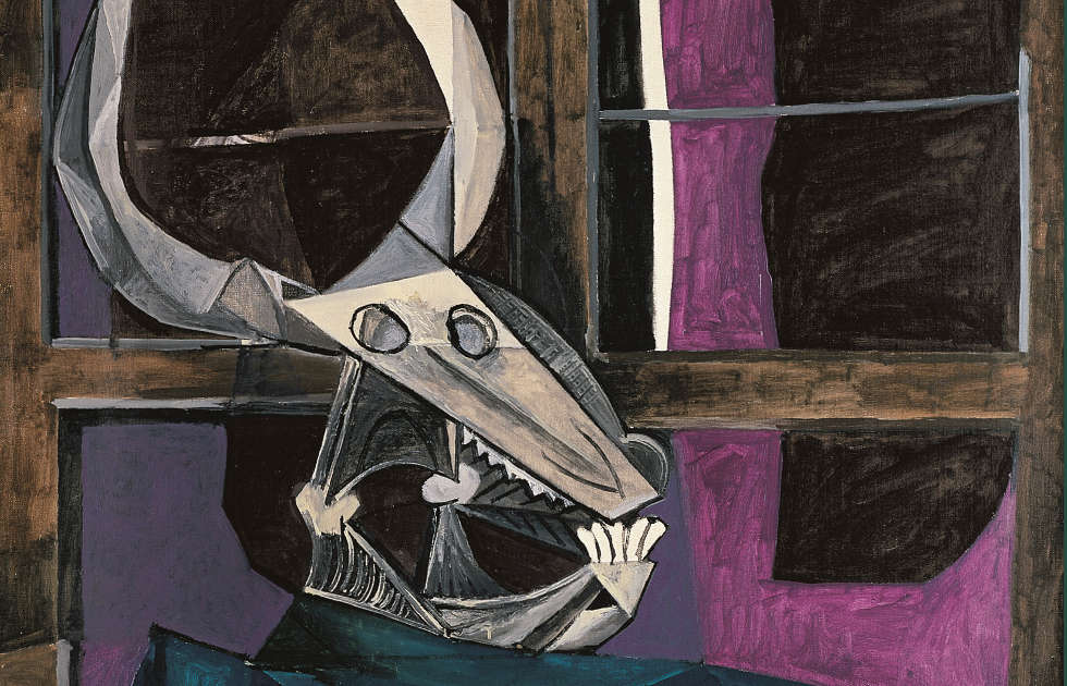 Pablo Picasso, Stillleben mit Stierschädel, Detail, 1942 (Kunstsammlung Nordrhein-Westfalen, Düsseldorf, © Succession Picasso / VG Bild-Kunst, Bonn, 2019, Foto: Walter Klein, Düsseldorf)