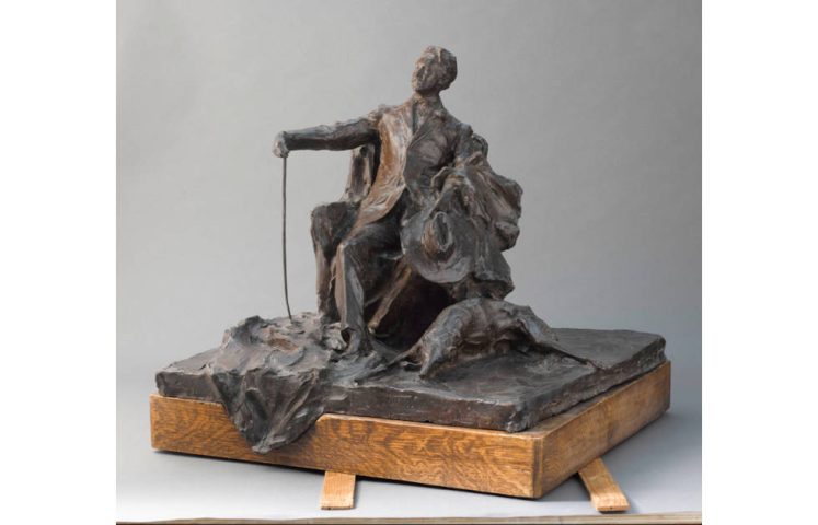 Paolo Troubetzkoy, Comte Robert de Montesquiou, Detail, 1907, Bronze, 56 x 62 x 56,5 cm; Guss von C. Valsuani, Gew. 47,61 kg (Sammlung Musée d'Orsay, Kauf, 1980 © Foto: Musée d'Orsay, Dist. GrandPalaisRmn / Patrice Schmidt)