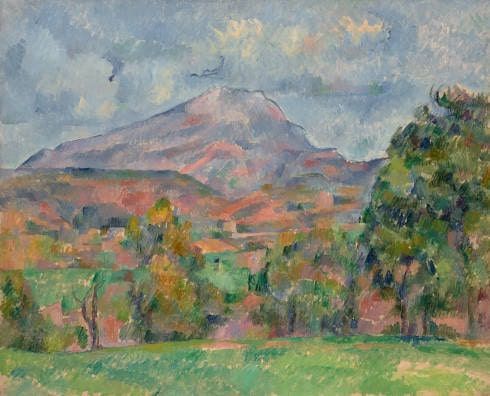 Paul Cézanne, La Montagne Sainte-Victoire, 1888–1890, Öl-Lw, 65.2 x 81.2 cm (Privatsammlung)