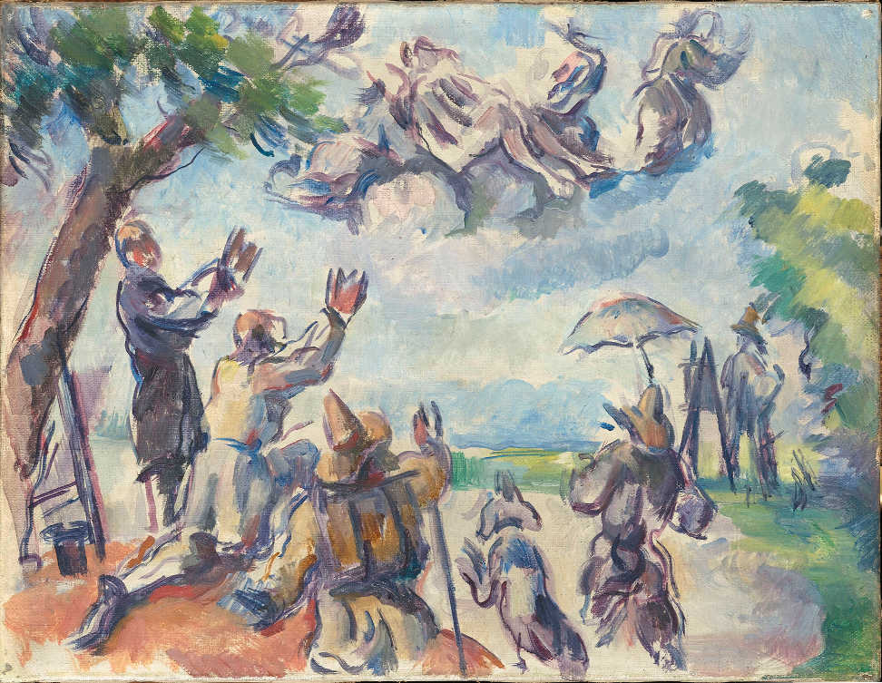 Paul Cézanne, Apotheose von / Apotheosis of Delacroix, 1890-4, Öl auf Leinwand / Oil on canvas, 27 x 35 cm, Paris, Musée d’Orsay, on loan to the Musée Granet / Aix-en-Provence (RF 1982-38) © RMN-Grand Palais (musée d'Orsay) / Hervé Lewandowski.