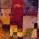 Paul Klee, Rote und weiße Kuppeln, Detail, 1914, Aquarell und Gouache auf Papier, auf Karton, 14,6 x 13,7 cm (Kunstsammlung Nordrhein-Westfalen, Foto © Kunstsammlung Nordrhein-Westfalen)