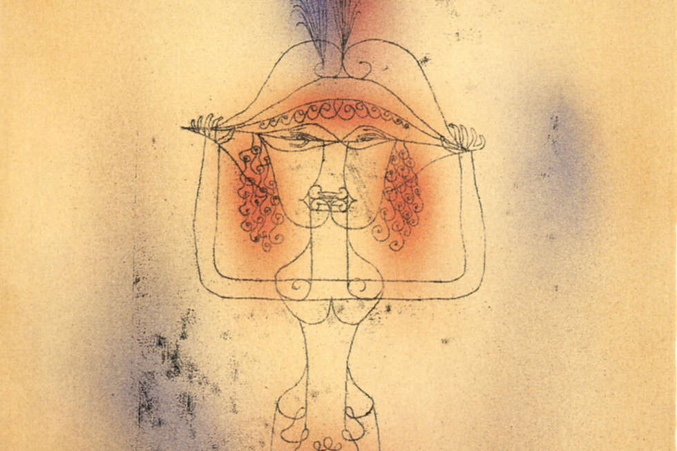 Paul Klee, Sängerin der Komischen Oper, Detail, 1925, 225 (W 5). Lithografie, 41,5 × 28,5 cm (Museum Ulm, Foto Oleg Kuchar, Ulm)