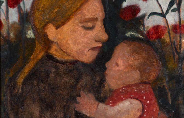Paula Modersohn-Becker, Mädchen mit Kind, Detail, 1902, Öl/Karton, 45.3 x 50.5 cm (Kunstmuseum Den Haag)
