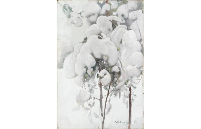 Pekka Halonen, Schneebedeckte Kiefernsetzlinge, 1899 (Ateneum Art Museum)