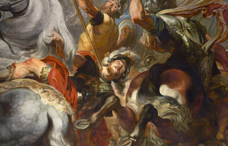 Decius Mus in der Schlacht, Detail, 1616/17, Öl auf Leinwand, 289 × 518 cm (The Princely Collections Liechtenstein, Vaduz-Wien)