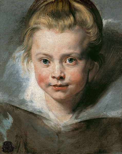 Peter Paul Rubens, Porträt von Clara Serena Rubens, um 1616, Öl/Lw auf Holz montiert, 33 x 26.9 cm (Liechtenstein, The Princely Collections, Vaduz-Vienna)