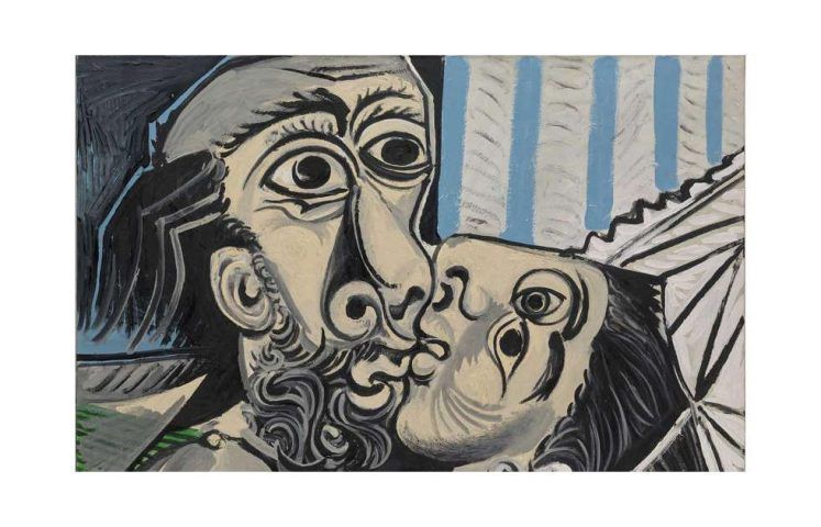 Picasso, Kuss, Detail, 1969 (Musée Picasso, Paris)