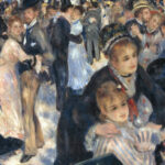 Pierre-Auguste Renoir, Tanz im Moulin de la Galette, Detail, 1876, Öl auf Leinwand, 131,5 x 176,5 cm (Musée d'Orsay, Gustave Caillebotte Bequest, 1896 © Musée d'Orsay, Dist. RMN-Grand Palais / Patrice Schmidt)