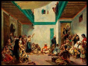 Pierre-Auguste Renoir, Die jüdische Hochzeit in Marokko / The Jewish Wedding in Morocco (nach / after Delacroix), um / about 1875, Öl auf Leinwand / Oil on canvas, 108.7 x 144.9 cm © Worcester Art Museum, Worcester, Massachusetts, Museum Purchase 1943.1