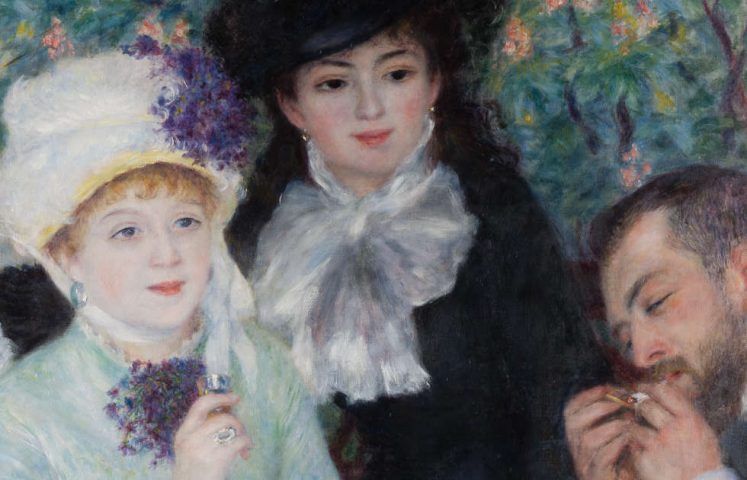 Pierre-Auguste Renoir, Nach dem Frühstück, Detail, 1879, Öl auf Leinwand, 100.5 × 81.3 cm (Frankfurt am Main, Städel Museum D219 © Städel Museum - U. Edelmann - ARTOTHEK)