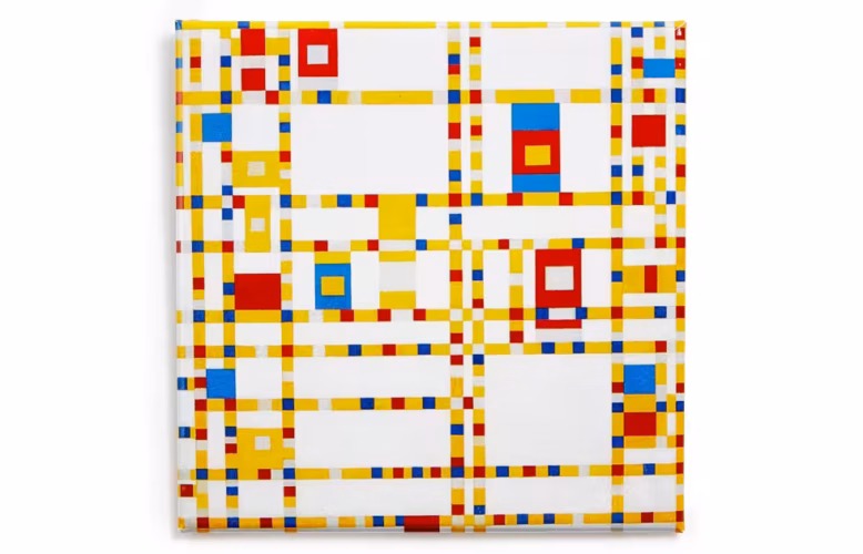Piet Mondrian, Broadway Boogie Woogie, 1942–1943, Öl auf Leinwand, 127 × 127 cm (MoMA, New York)